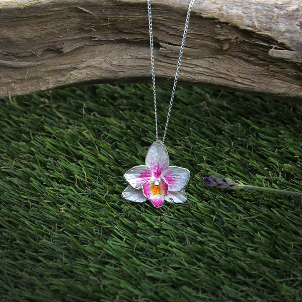 Orchid Pendant M SILVER