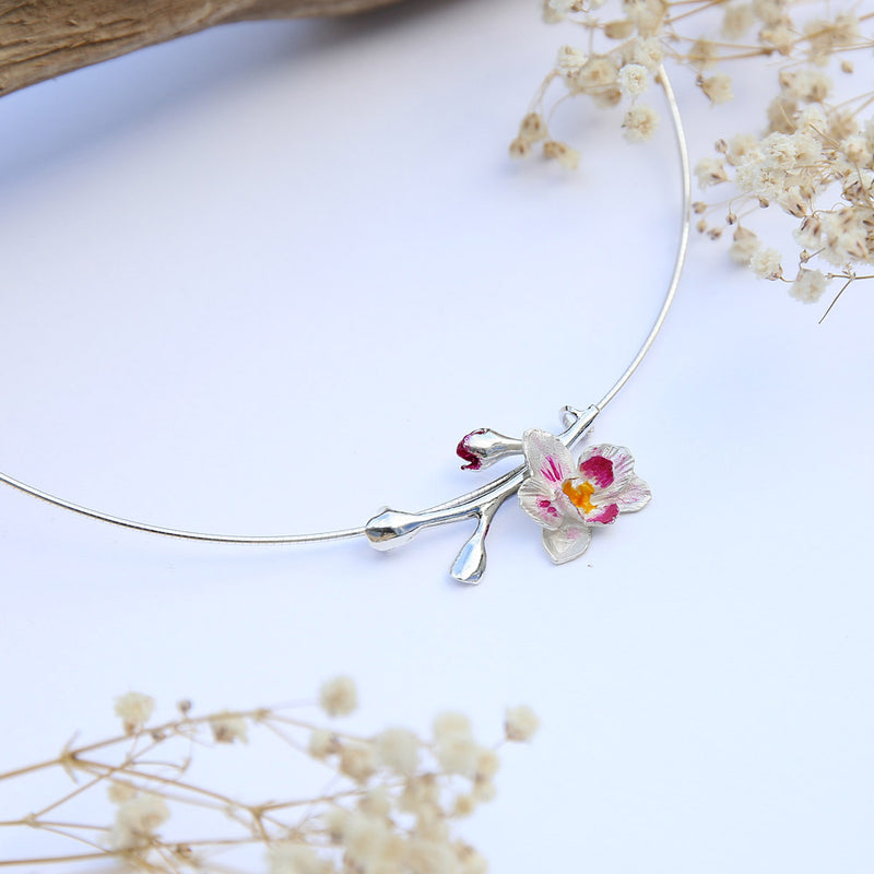 Orchid Choker S SILVER