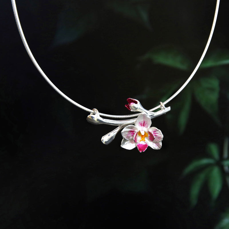 Orchid Choker S SILVER