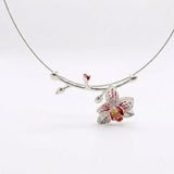 Gargantilla Orquidea L PLATA