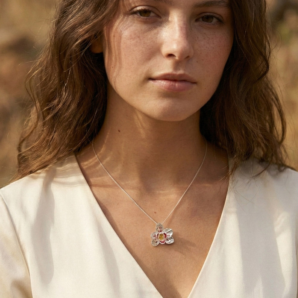 Colgante Orquidea S PLATA