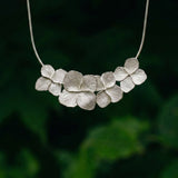 Gargantilla Flores de Hortensia PLATA