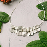 Gargantilla Flores de Hortensia PLATA