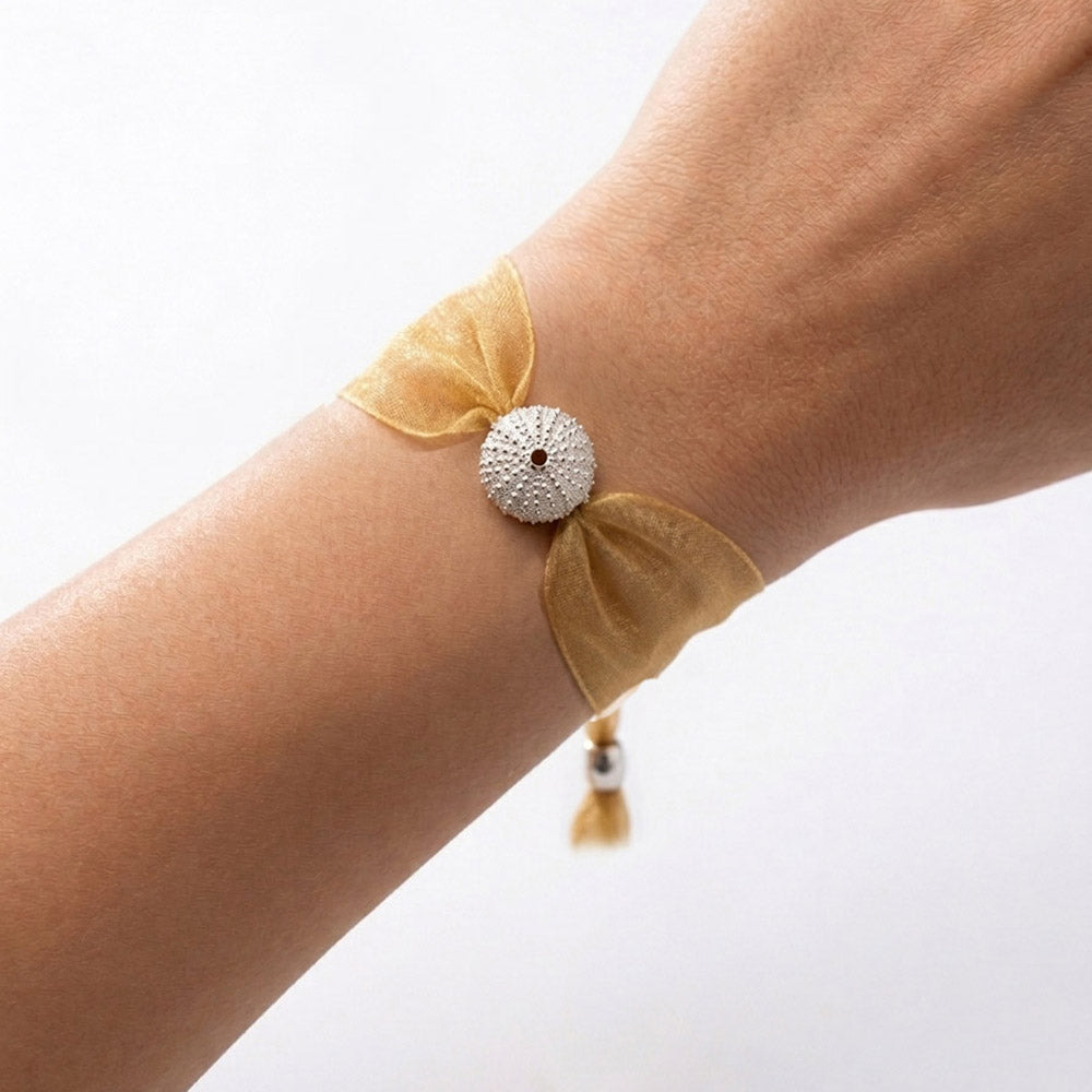 Pulsera Erizo de mar plata