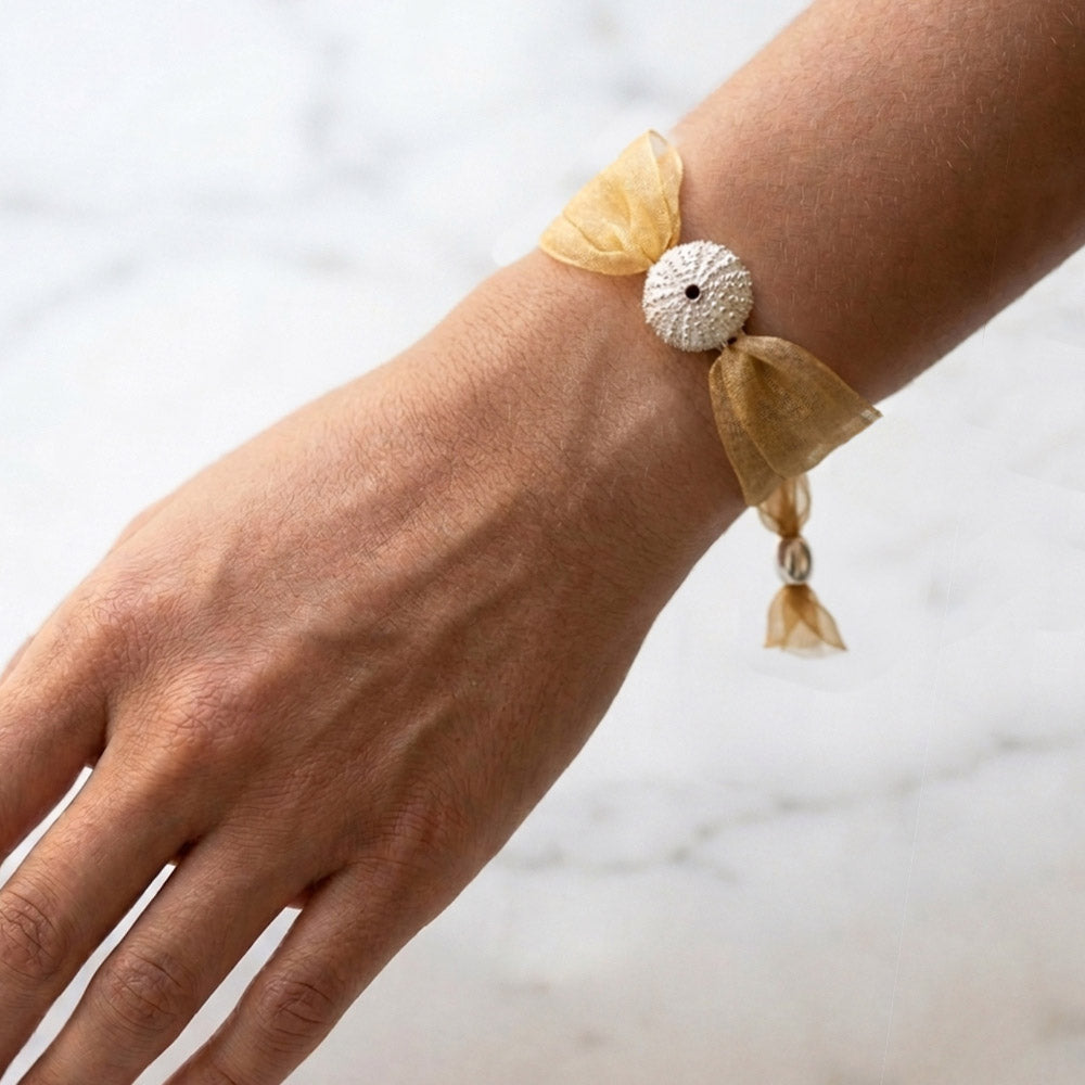 Pulsera Erizo de mar plata