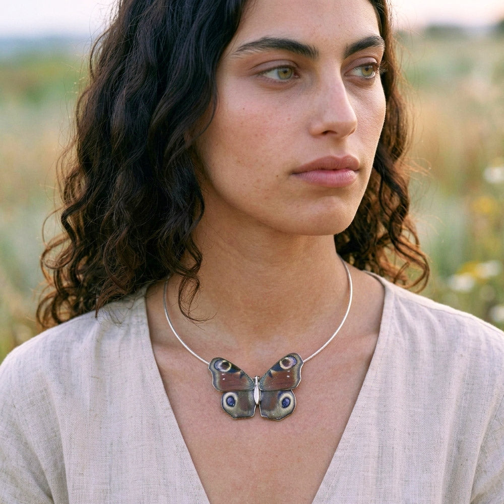 Inachis Io Butterfly Choker