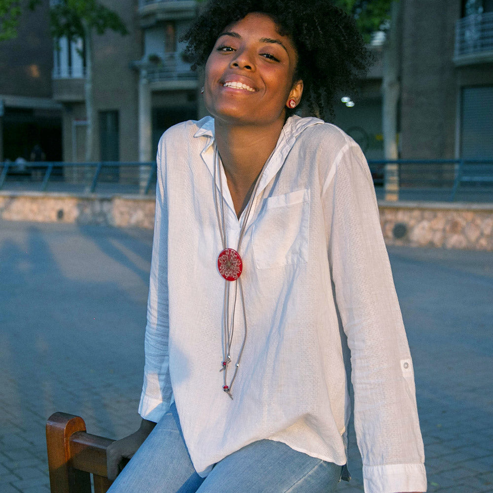 Colgante Flor de Anís Rojo regulable