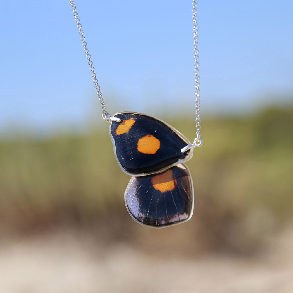Butterfly Necklace Catonephele Numilia