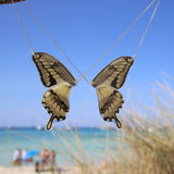 2 Gargantillas Mariposa Papilio Thoas