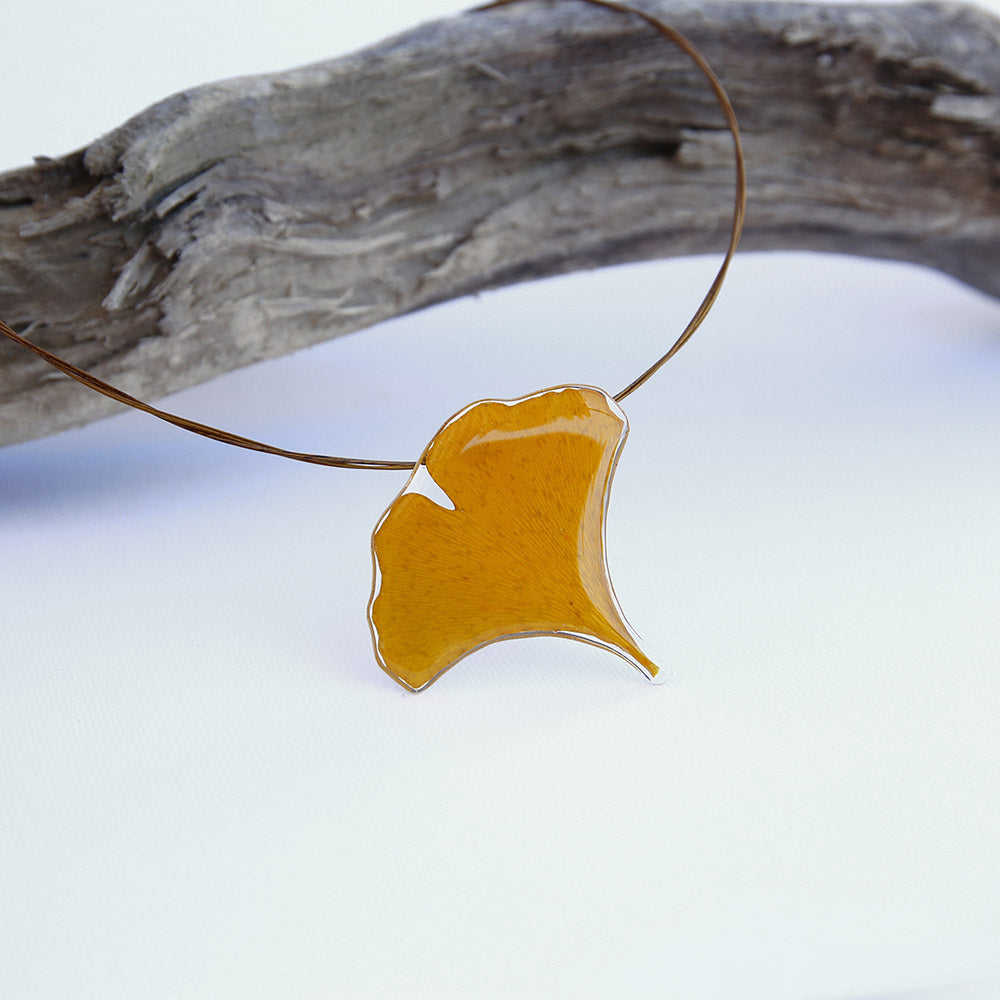 Colgante Ginkgo Amarillo