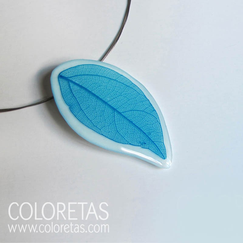 Blue Leaf Pendant