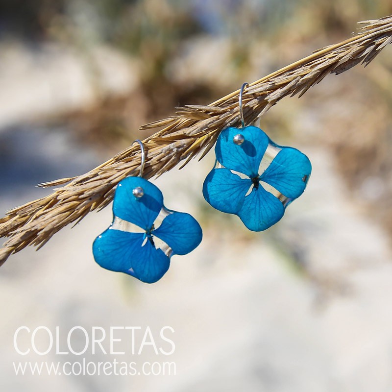 Pendientes Hortensias Gancho