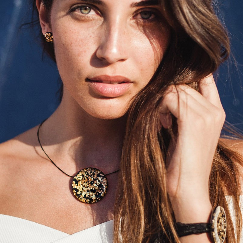 Black Sparks Pendant