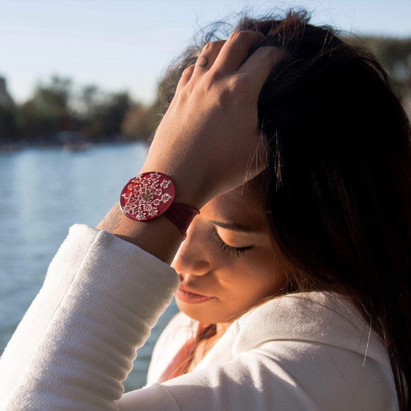 Pulsera Flor de Anís Rojo