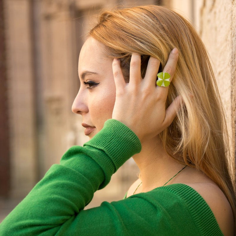 Anillo Trébol 4 hojas