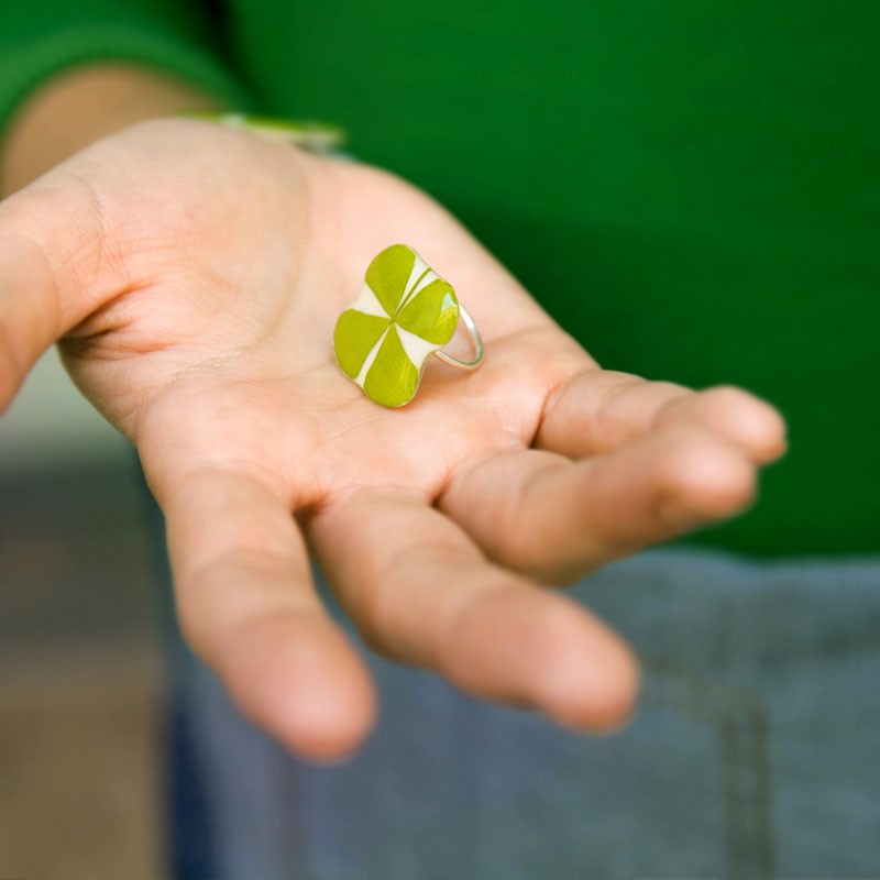 Anillo Trébol 4 hojas