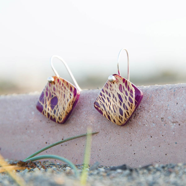 Prickly pear wood Earrings