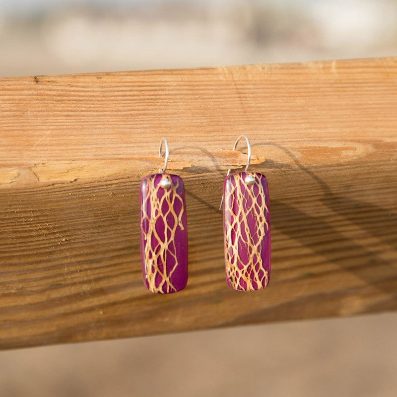 Pendientes largos Madera de Chumbera