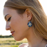 Blue Anise Hook Earrings