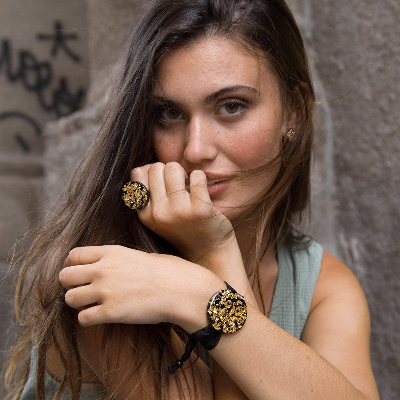 Pulsera chispas negra