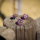 Adjustable purple heather ring