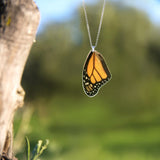 Monarch Butterfly Upper Wing Pendant