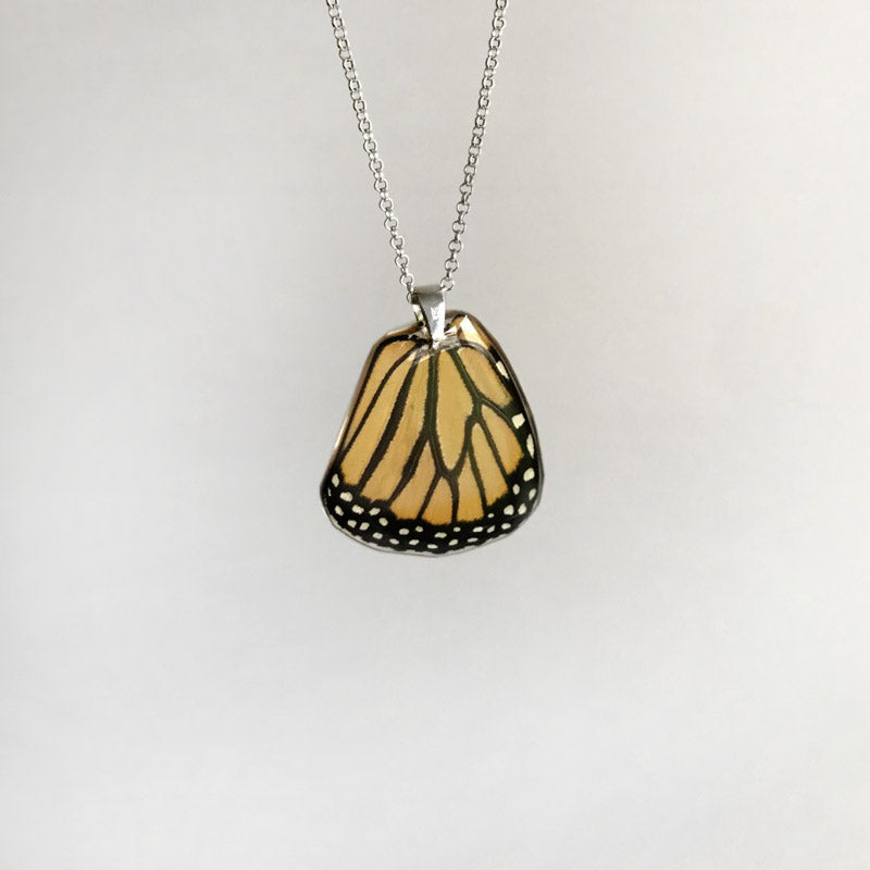 Lower Wing Monarch Butterfly Pendant