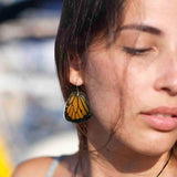 Monarch Butterfly Lower Wing Earrings