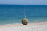 Small Natural Green Sea Urchin Pendant